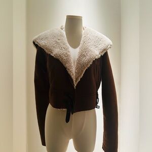 Brown Shearling Women's Jacket
